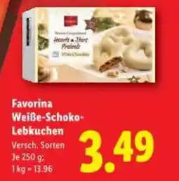 Lidl Favorina weiße-schoko- lebkuchen Angebot