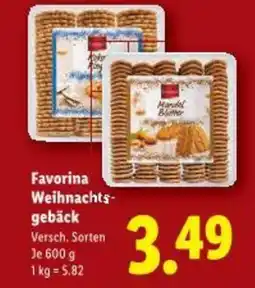 Lidl Favorina Weihnachts- gebäck Angebot
