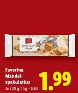 Lidl Favorina Mandel- spekulatius Angebot