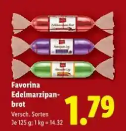 Lidl Favorina edelmarzipan- brot Angebot