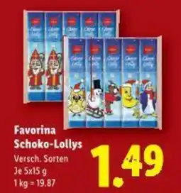 Lidl Favorina schoko-lollys Angebot