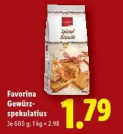 Lidl Favorina gewürz- spekulatius Angebot