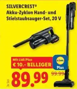 Lidl Akku-zyklon hand- und stielstaubsauger-set, 20 v Angebot