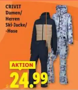 Lidl Crivit damen/ herren ski-jacke/ -hose Angebot