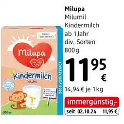 dm Milumil Kindermilch Angebot
