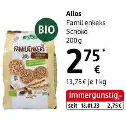 dm Familienkeks Schoko Angebot
