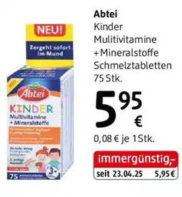 dm Kinder Multivitamine + Mineralstoffe Schmelztabletten Angebot