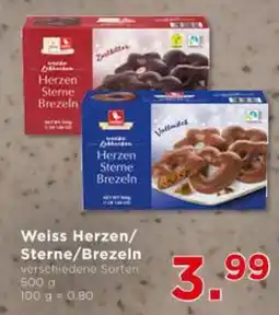 Unimarkt Weiss Herzen/ Sterne/Brezeln Angebot