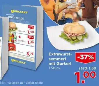 Unimarkt Extrawurst- semmerl mit Gurkerl Angebot