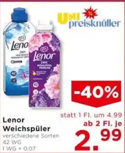 Unimarkt Lenor Weichspüler Angebot