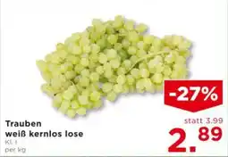 Unimarkt Trauben weiß kernlos lose Angebot