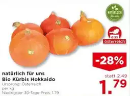 Unimarkt natürlich für uns Bio Kürbis Hokkaido Angebot