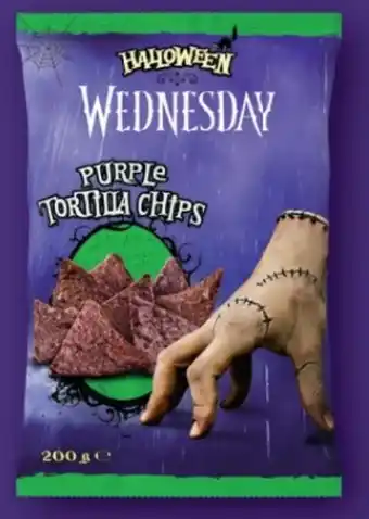 Lidl Halloween Blaue Tortilla Chips Wednesday Angebot