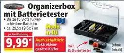Norma Organizerbox mit Batterietester Angebot