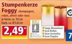 Norma Stumpenkerze Foggy Angebot