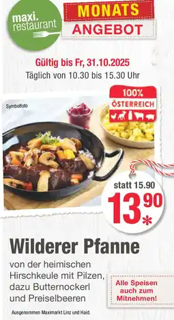 Maximarkt Wilderer pfanne Angebot