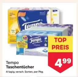 MPreis TEMPO TASCHENTÜCHER Angebot