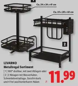 Lidl LIVARNO Metallregal Sortiment Angebot