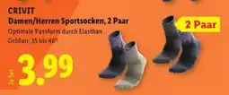 Lidl CRIVIT Damen/Herren Sportsocken, 2 Paar Angebot