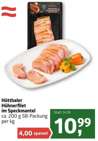 ADEG Hütthaler Hühnerfilet Im Speckmantel 200 g Angebot