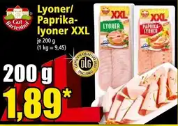 Norma Lyoner/ paprika- lyoner xxl Angebot