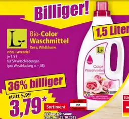 Norma Bio-Color Waschmittel Angebot