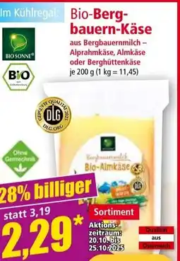 Norma Im Kühlregal: Bio bauern-Käse Angebot