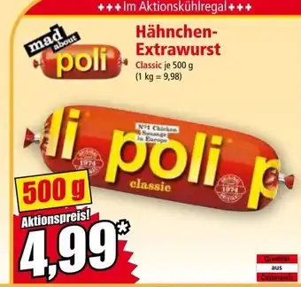 Norma Hähnchen- extrawurst Angebot
