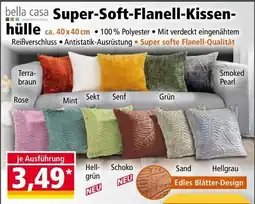 Norma Bella casa super-soft-flanell-kissen- hülle Angebot