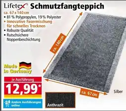 Norma Lifetex schmutzfangteppich ca. 67 x 140 cm Angebot