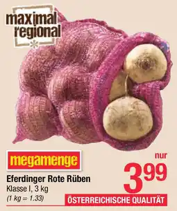 Maximarkt Eferdinger rote rüben Angebot