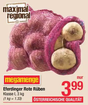 Maximarkt Eferdinger rote rüben Angebot
