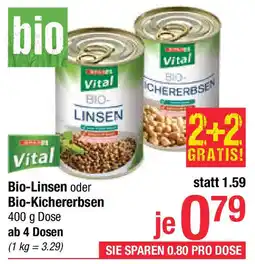 Maximarkt Bio-linsen oder bio-kichererbsen Angebot