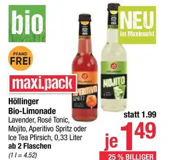 Maximarkt Höllinger bio-limonade Angebot