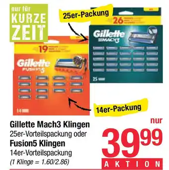 Maximarkt Gillette mach3 klingen Angebot
