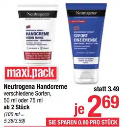 Maximarkt Neutrogena Handcreme Angebot