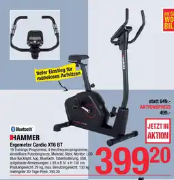Maximarkt Hammer ergometer cardio xt6 bt Angebot