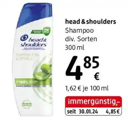 dm head & shoulders Shampoo Angebot