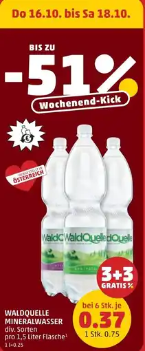 PENNY Waldquelle mineralwasser Angebot