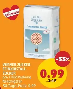 PENNY Wiener zucker feinkristall- zucker Angebot