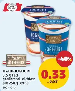 PENNY Naturjoghurt Angebot