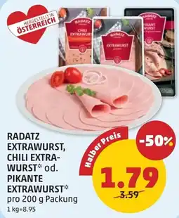 PENNY Radatz extrawurst, chili extra- wurst Angebot