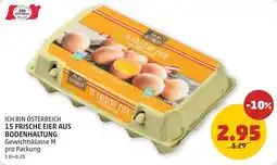 PENNY 15 frische eier aus bodenhaltung Angebot