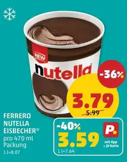 PENNY Ferrero nutella eisbecher Angebot