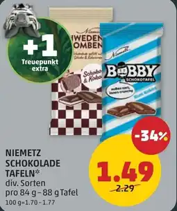 PENNY Niemetz schokolade tafeln Angebot