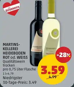PENNY Martins- kellerei heideboden rot od. weiss Angebot