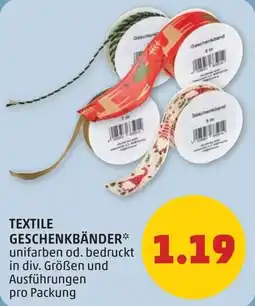 PENNY Textile geschenkbänder Angebot