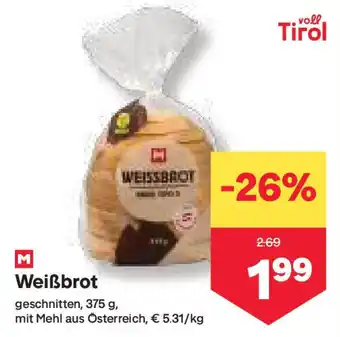 MPreis Weißbrot Angebot