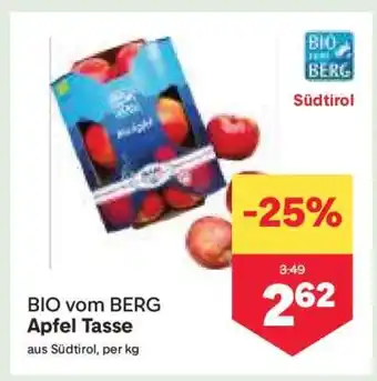 MPreis BIO vom BERG Apfel Tasse Angebot