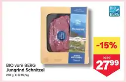 MPreis BIO vom BERG Jungrind Schnitzel Angebot